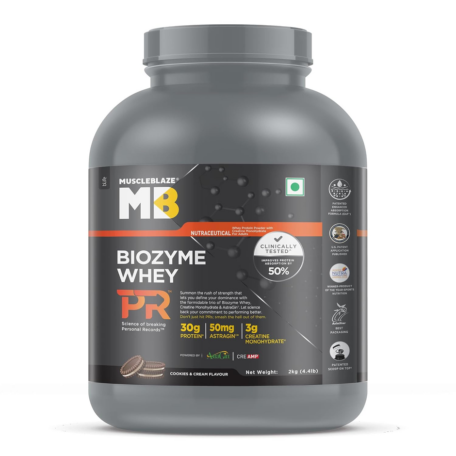 MuscleBlaze Biozyme PR Whey Protein Powder 4.4 lbs