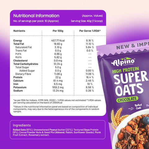 Alpino High Protein Super Rolled Oats 1 kg