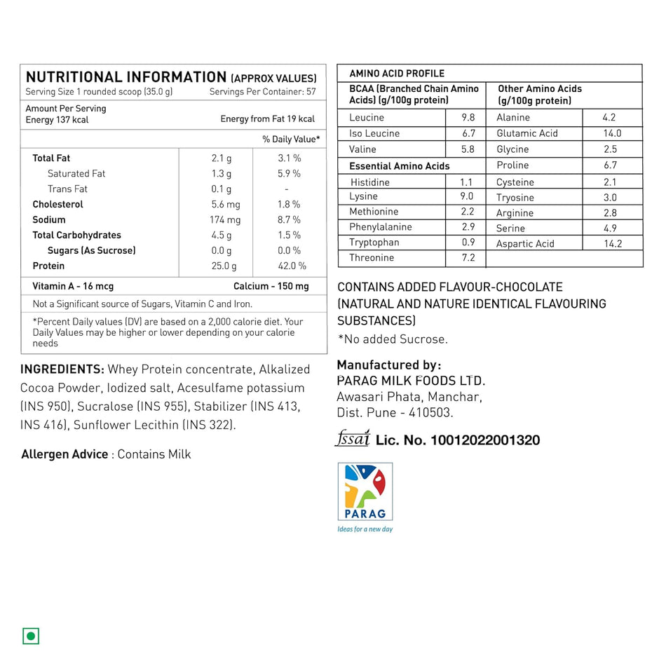 Avvatar PERFORMANCE WHEY PROTEIN | 2Kg | 25g Protein | 57 Servings