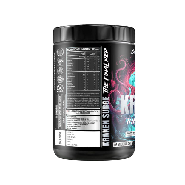 HelixLabz Kraken Pre-Workout | Orange Flavour | 60 Servings