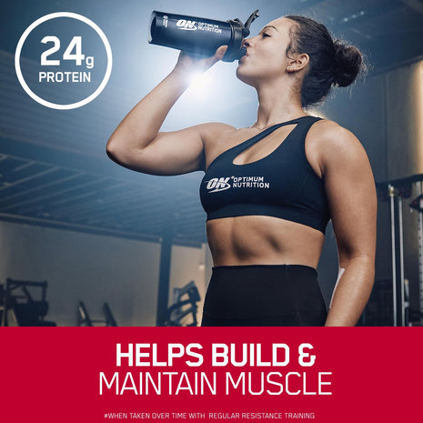 Optimum NCrition (ON) Gold Standard 100% Whey Protein Powder 5 lbs, 2.27 kgs (Double Rich Chocolate), for Muscle Support & Recovery, Vegetarian - Primary Source Whey Isolate