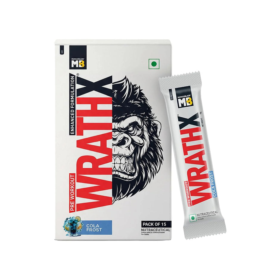MuscleBlaze Pre Workout WrathX - 15 Servings