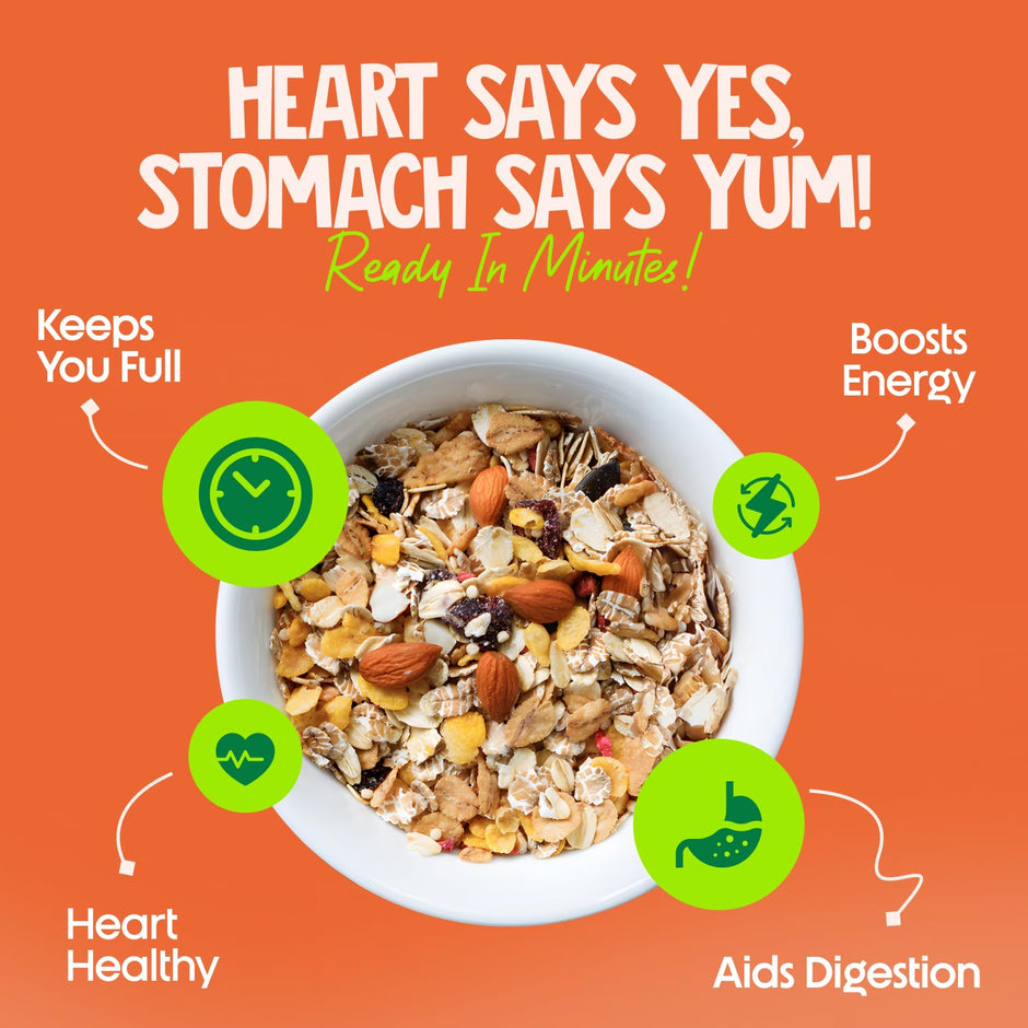 Alpino Protein Rich Super Muesli (Whole Grain Breakfast Cereal) - 750 gm