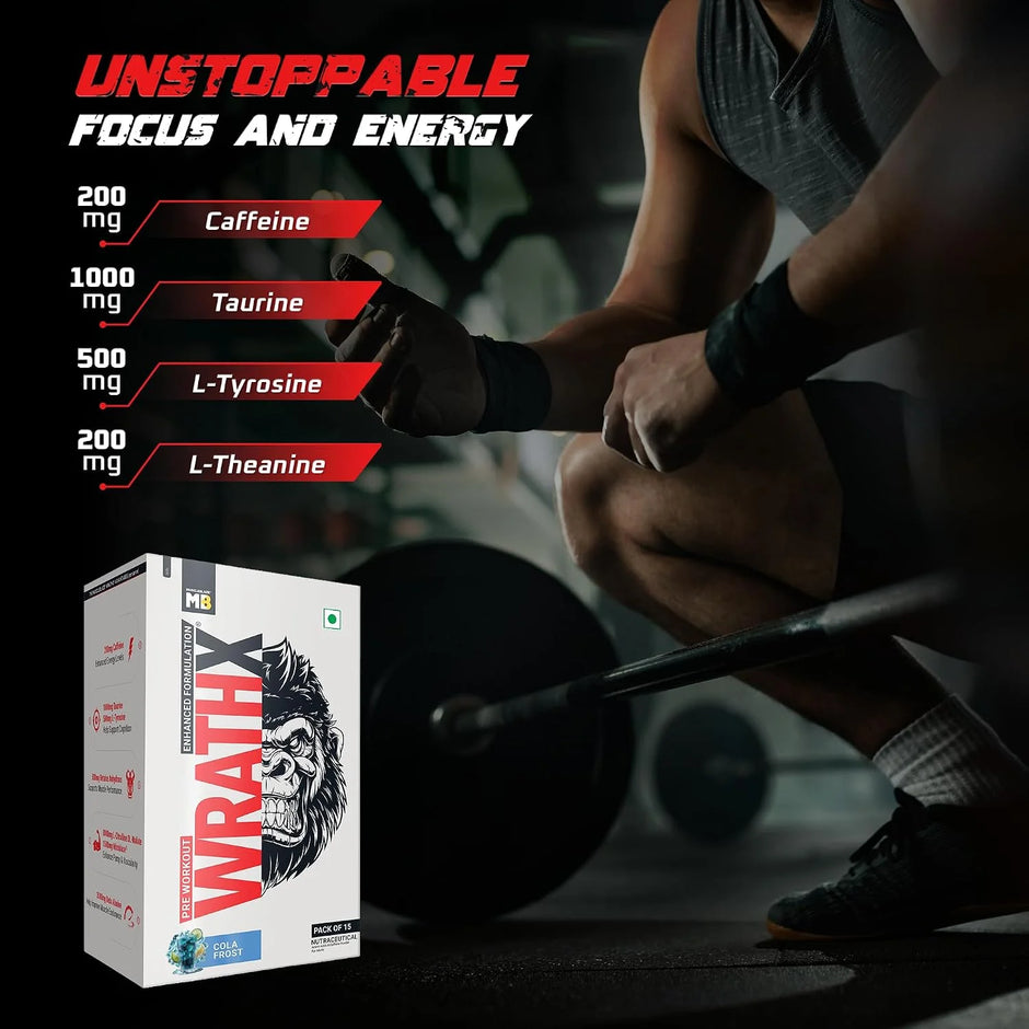 MuscleBlaze Pre Workout WrathX - 15 Servings