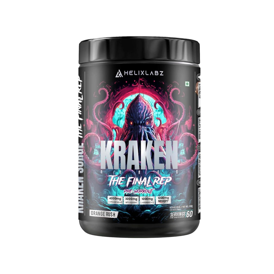 HelixLabz Kraken Pre-Workout | Orange Flavour | 60 Servings