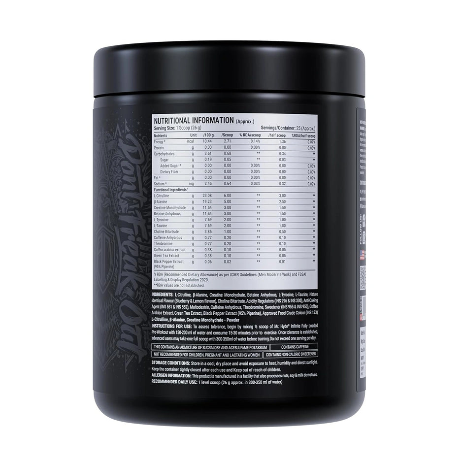 ProSupps HYDE Infinite Pre Workout Supplement 650gm | 30 Servings
