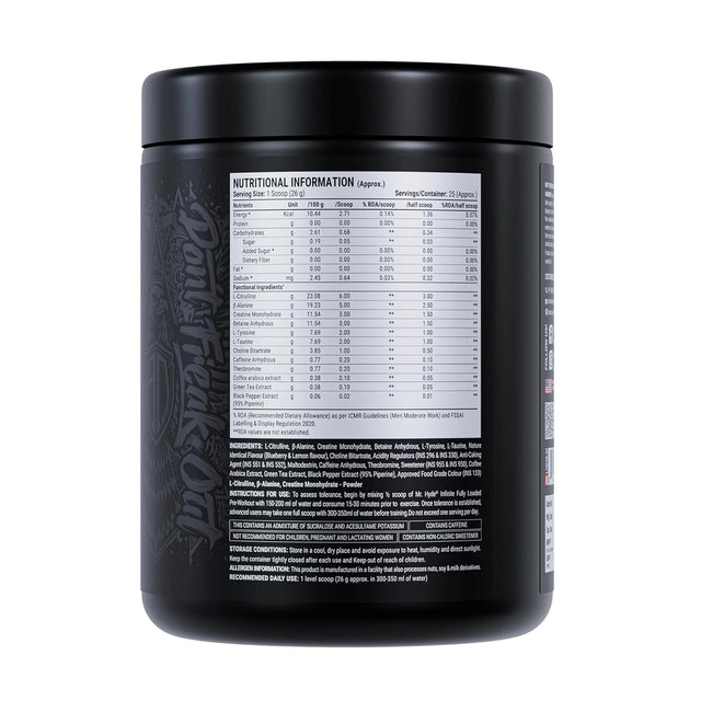 ProSupps HYDE Infinite Pre Workout Supplement 650gm | 30 Servings
