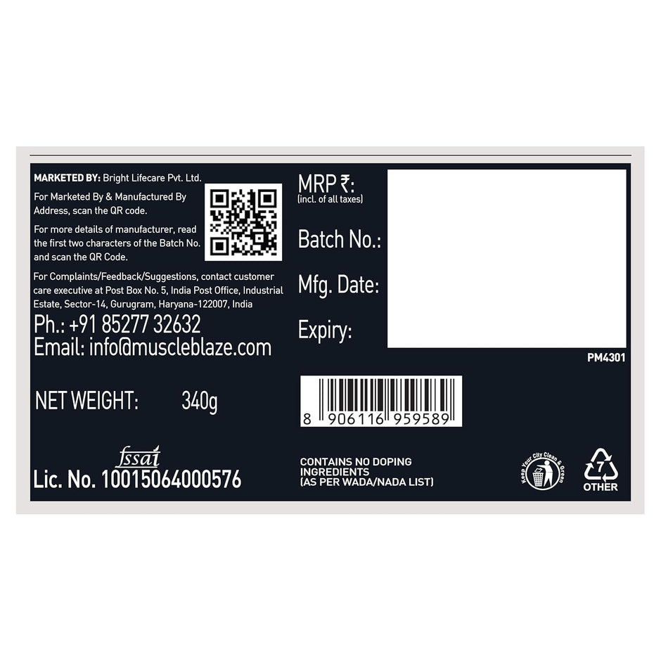 MuscleBlaze Pre Workout WrathX - 20 Servings