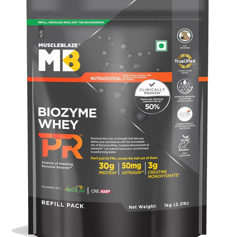 MuscleBlaze Biozyme Performance Whey Protein PR - 2.2 Lbs
