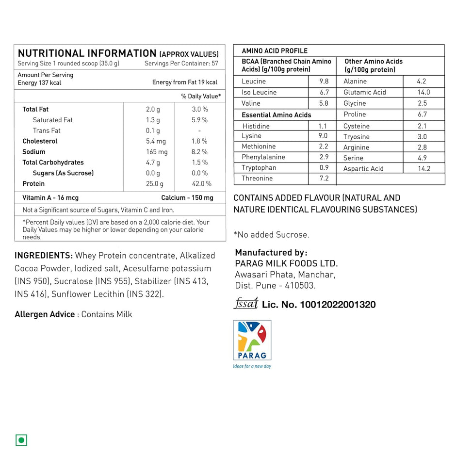 Avvatar PERFORMANCE WHEY PROTEIN | 2Kg | 25g Protein | 57 Servings