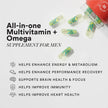 Wellbeing Nutrition Men’s Multivitamin & Vegan Omega 3 Supplement | 60 Veg Capsules