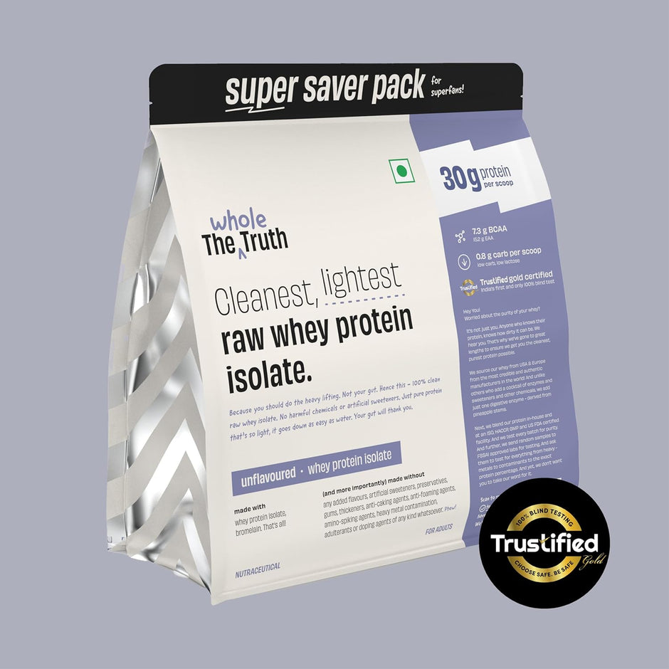 The Whole Truth Whey Protein Isolate Unflavoured |2 kg