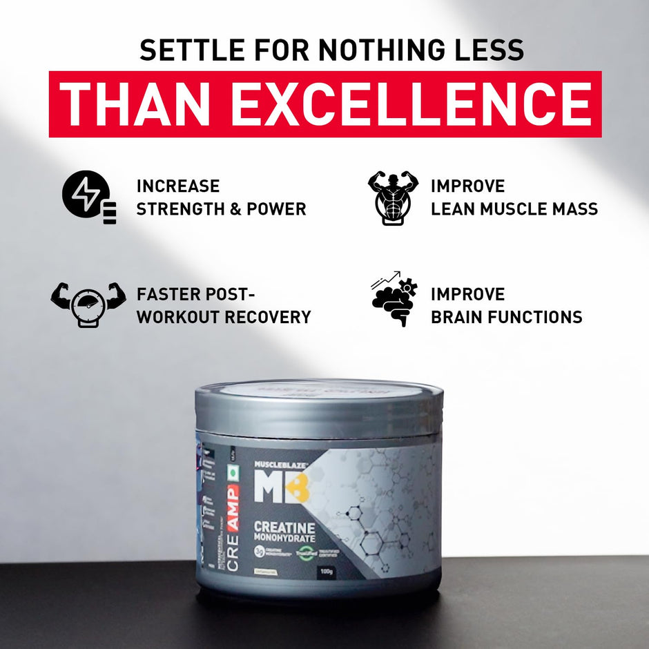 MuscleBlaze Creatine Monohydrate CreAMP 100gm