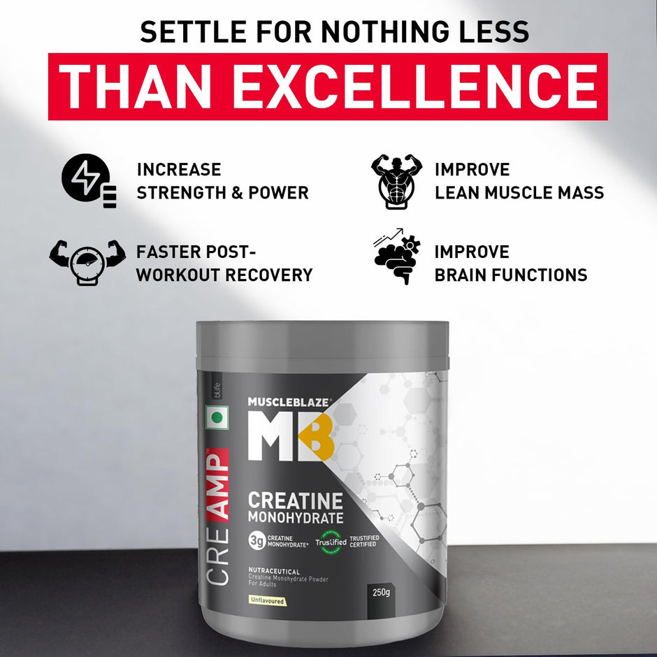 MuscleBlaze Creatine Monohydrate CreAMP 250gm