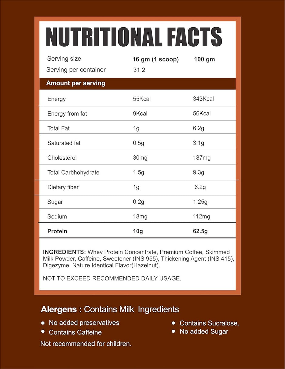 Ripped Up Nutrition Protein Coffee | 10g Protein per Scoop | 500g