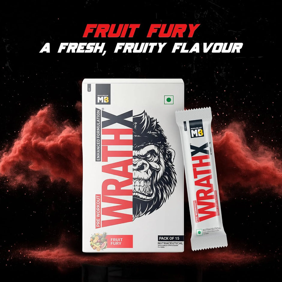 MuscleBlaze Pre Workout WrathX - 15 Servings