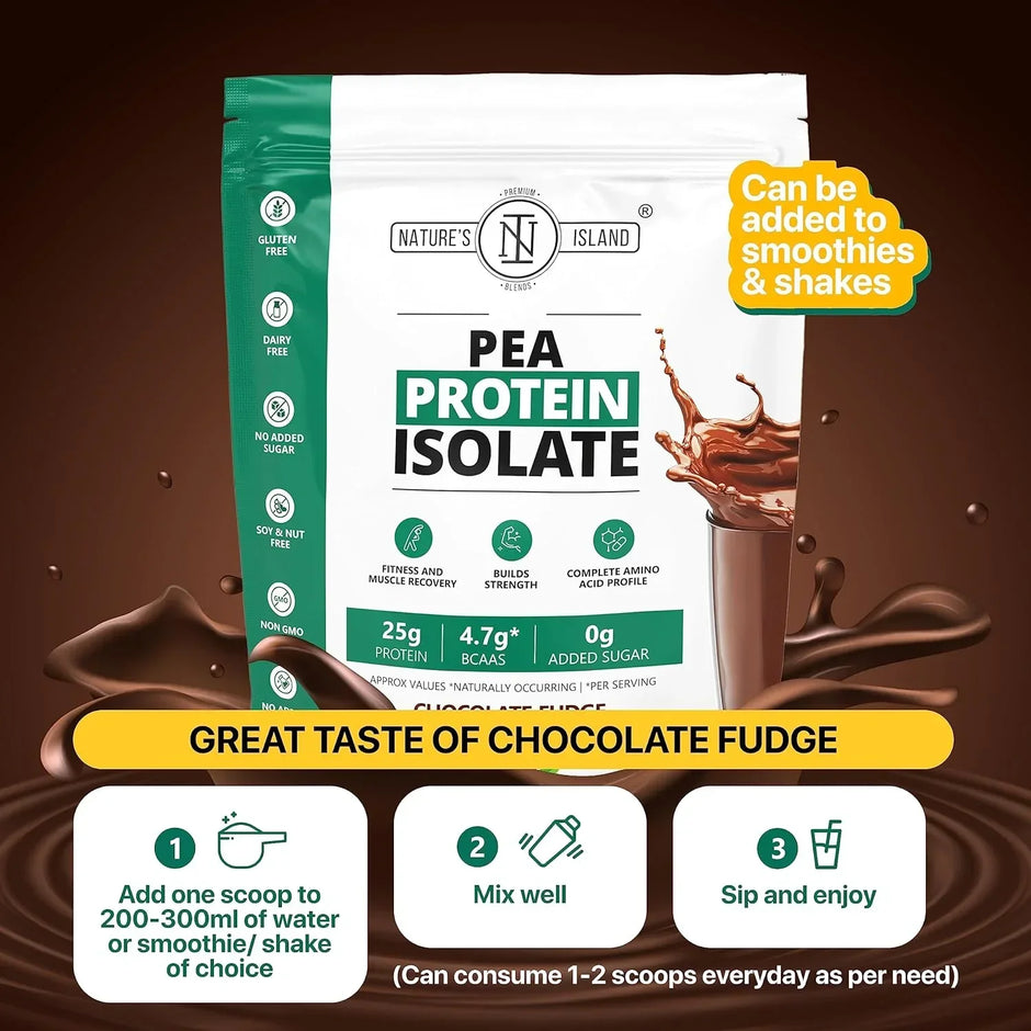 Nature's Island Plant Based Vegan Pea Protein Isolate - 1 Kg