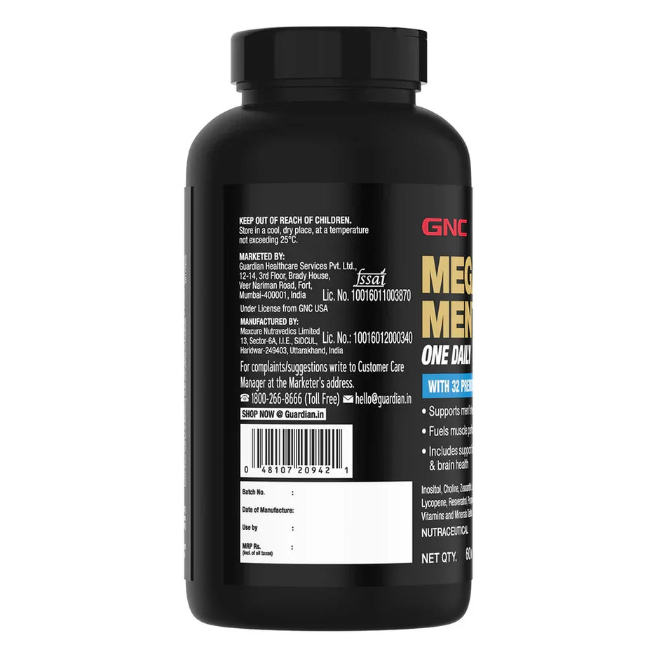 GNC Mega Men One Daily Multivitamin 60 Servings |