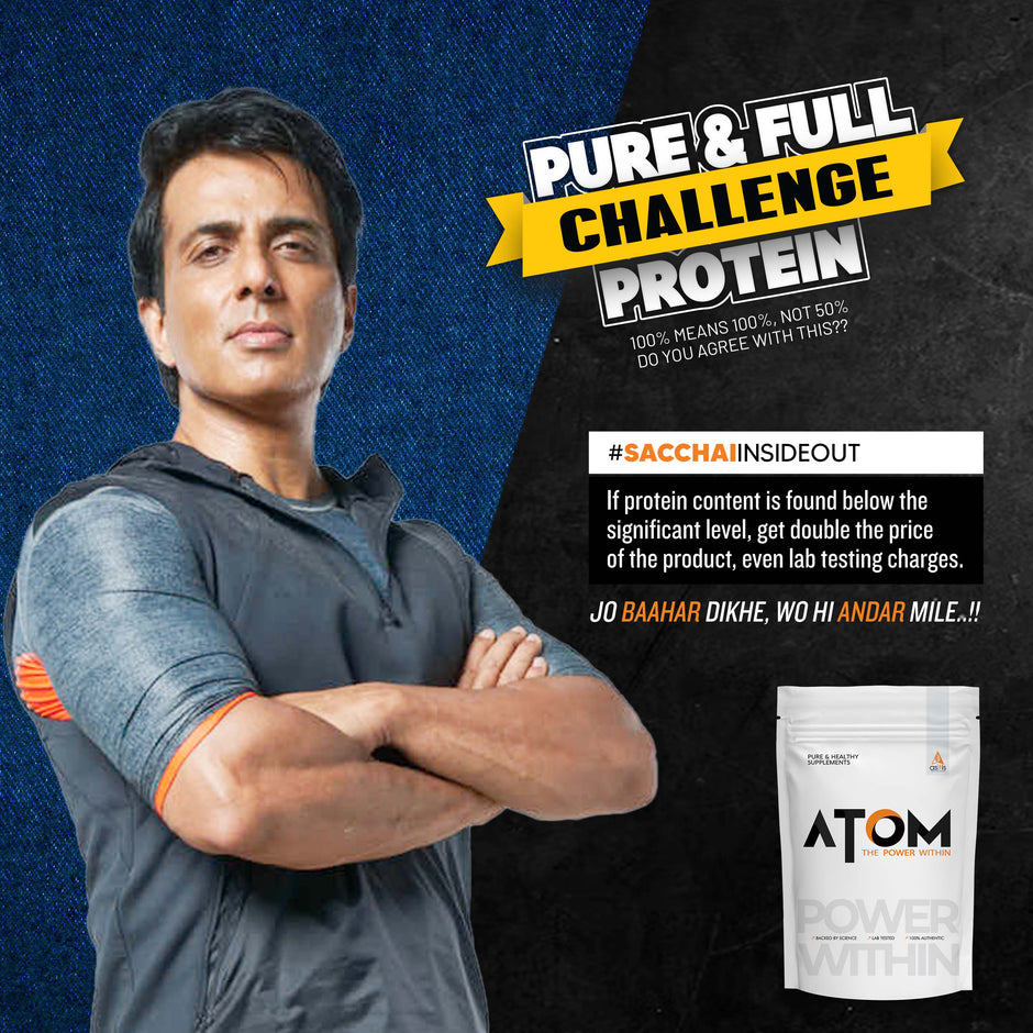 AS-IT-IS Atom Whey Protein with Digestive Enzymes 4.4 Lbs (2 kg )