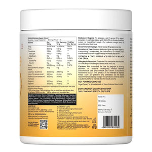 Glow Korean Marine Collagen Powder with Glutathione & Vitamin C | Valencia Orange Flavour | 250g