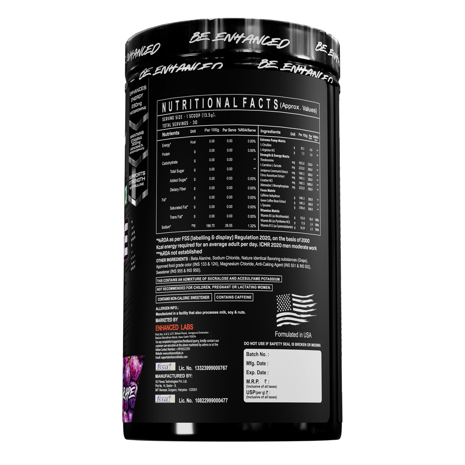 Enhanced Savage Pro Stim Pre-Workout | 30 Servings