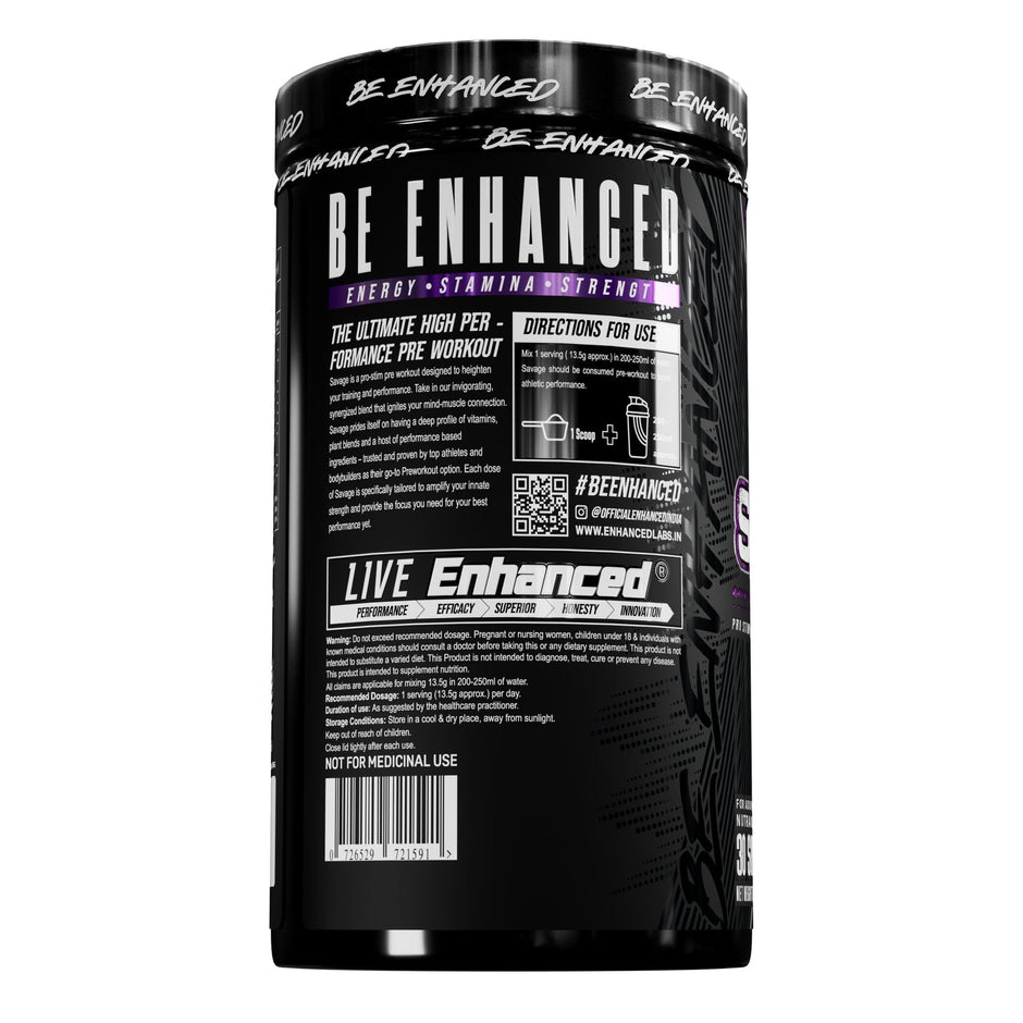 Enhanced Savage Pro Stim Pre-Workout | 30 Servings