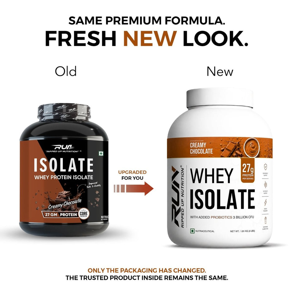Ripped Up Nutrition Whey Protein Isolate 1.8kg | 27g Protein per Scoop