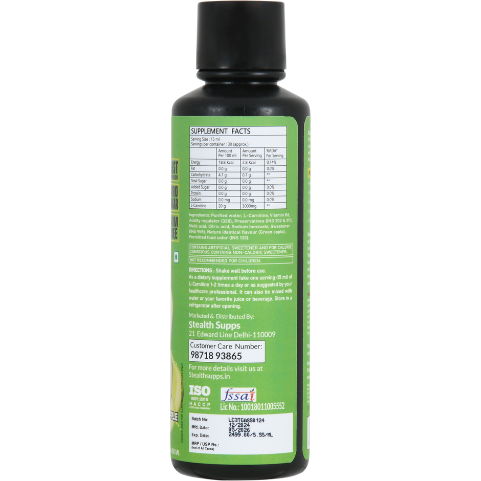 Stealth Supps L-Carnitine 3000 | 30 Ser