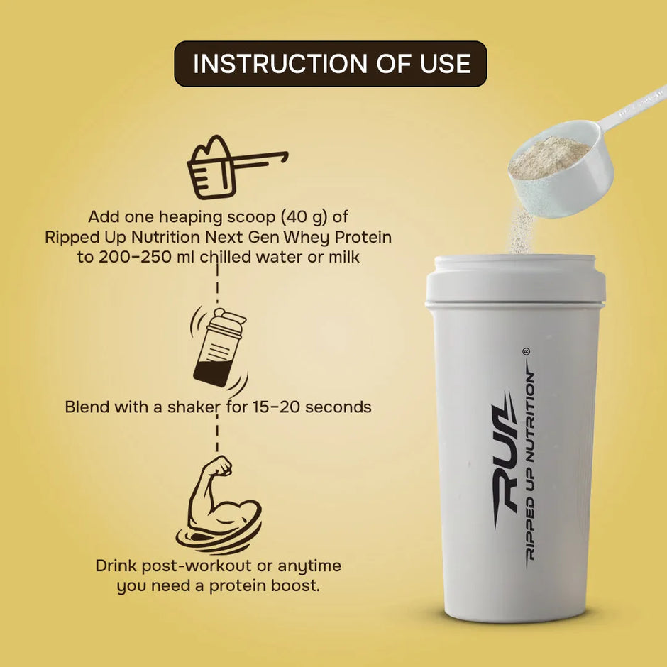 Ripped Up Nutrition Next Gen Whey Protein – Whey and Fermented Yeast Blend | 1 kg