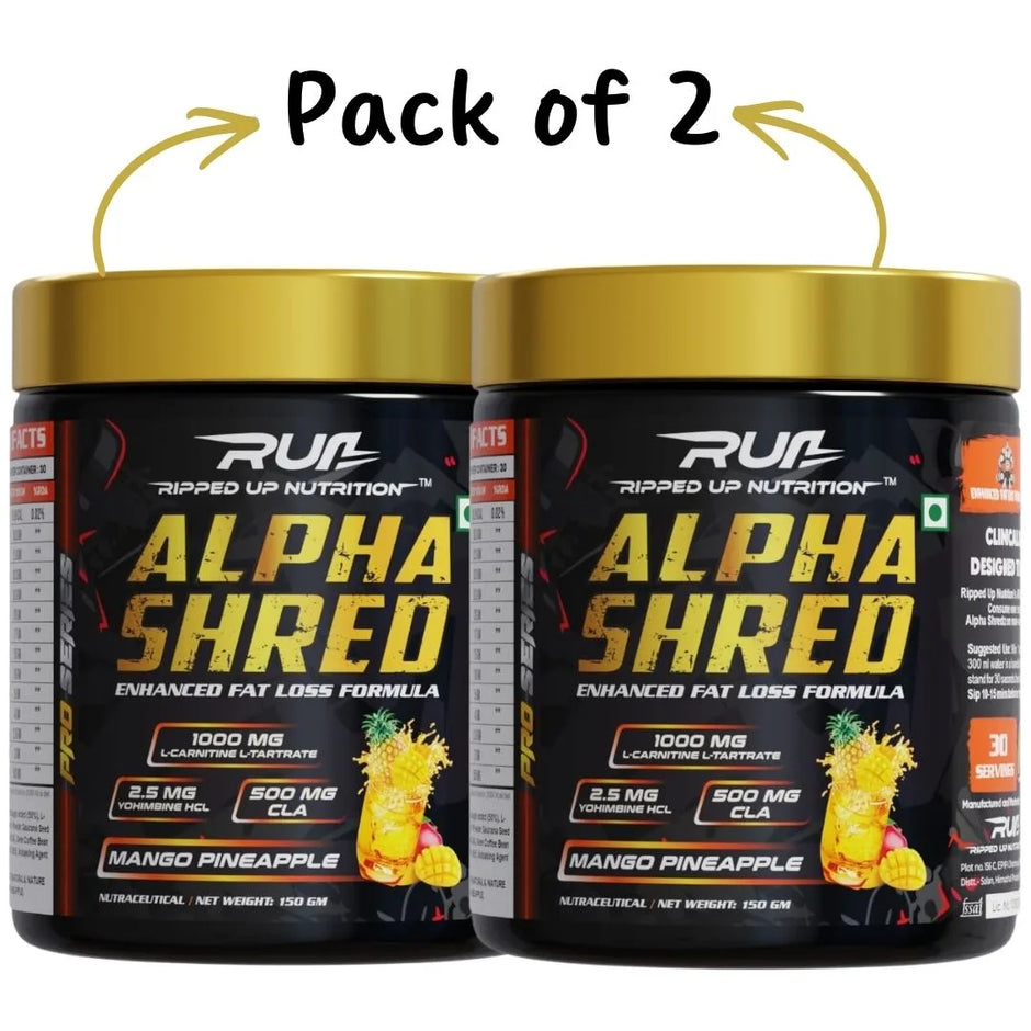 Ripped Up Nutrition Alpha Shred Supplement | 150g | Pack of 2