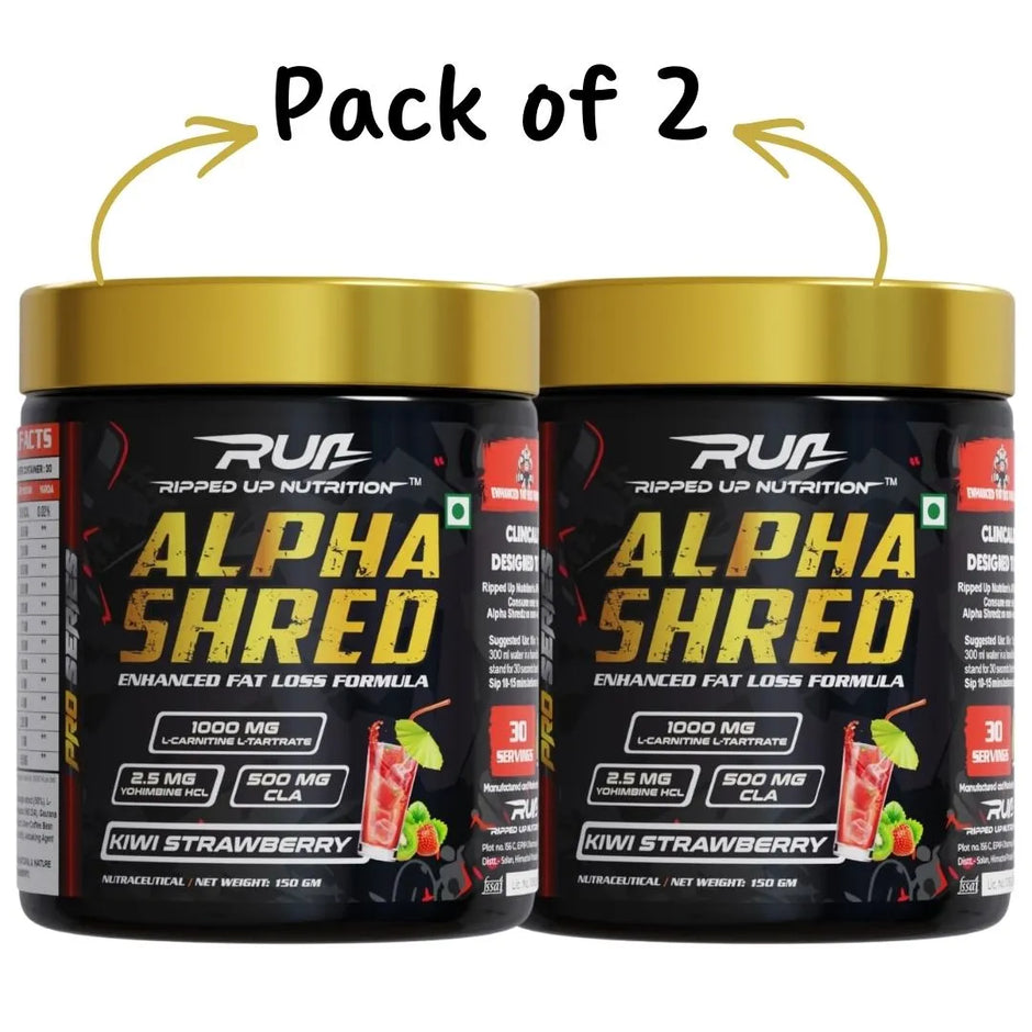 Ripped Up Nutrition Alpha Shred Supplement | 150g | Pack of 2