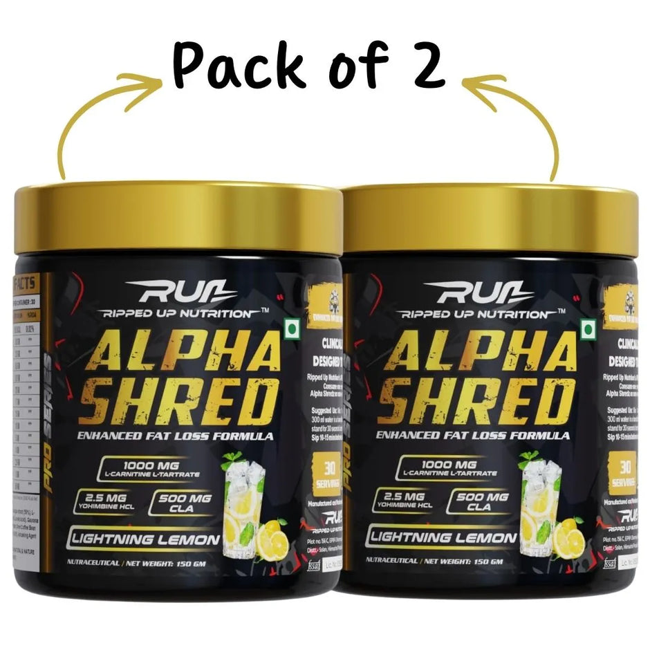 Ripped Up Nutrition Alpha Shred Supplement | 150g | Pack of 2