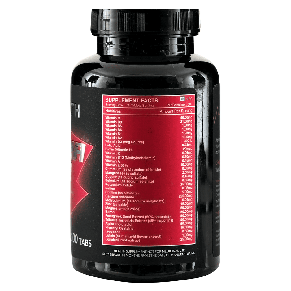 Alpha Man Men’s Multivitamin + Test | 100 Tabs
