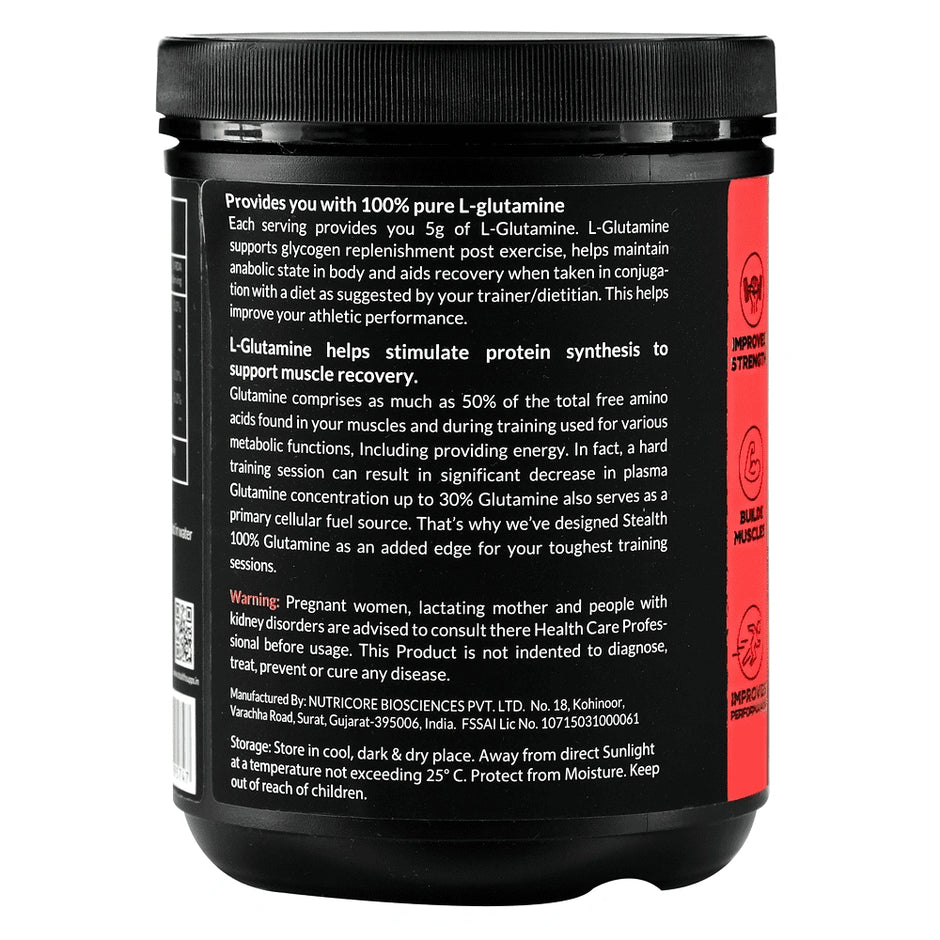 Stealth Supps L-Glutamine | 50 Servings