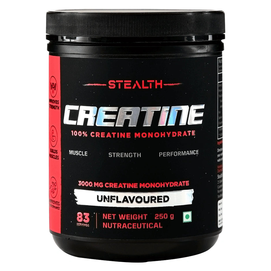 Stealth Supps Creatine Monohydrate | Unflavoured | 83 Servings