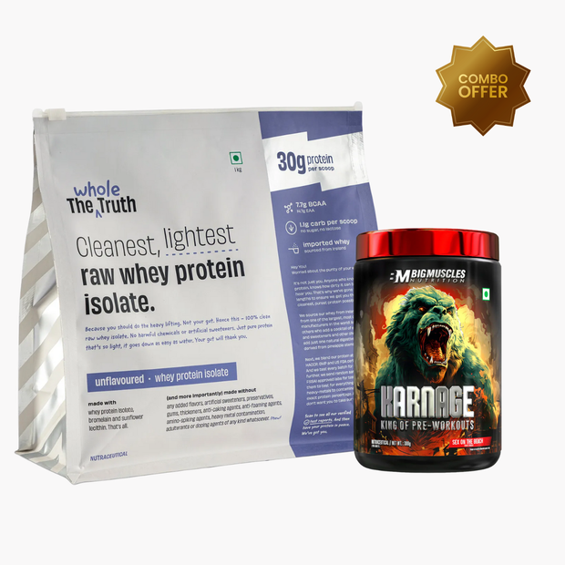 The Whole Truth [30g] + Karnage Big Muscles [60 servings] - Combo Offer