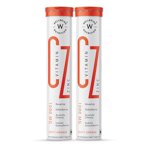 Wellbeing Nutrition Vitamin C + Zinc | 32 Tablets | Pack of 2