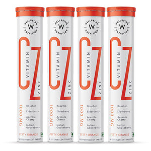 Wellbeing Nutrition Vitamin C + Zinc | 64 Tablets | Pack of 4