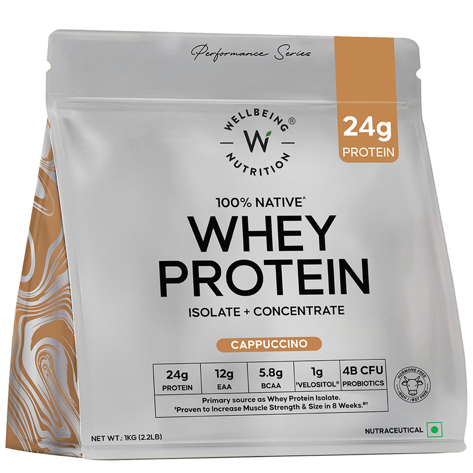Wellbeing Nutrition Whey Protein Isolate + Concentrate 24g | 1kg