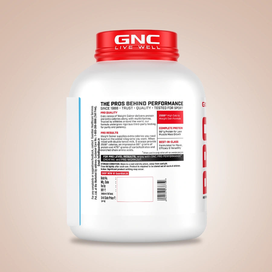 GNC Pro Performance Weight Gainer 3 kg – Dietary Supplement Powder
