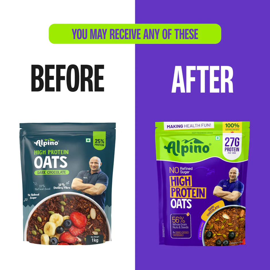 Alpino High Protein Oats (Pack of 2) | 27gm protein