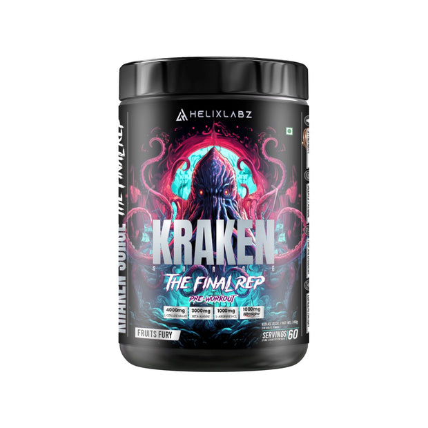 HelixLabz Kraken Pre-Workout | Orange Flavour | 60 Servings