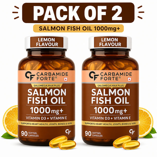 Carbamide Forte Salmon Omega 3 Fish Oil 1000mg | Pack of 2