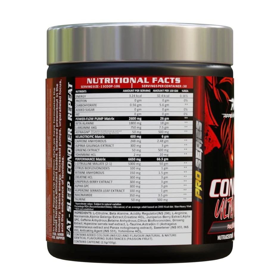 RUN Conquer Ultra Maxx Pre Workout 300g | 30 Servings
