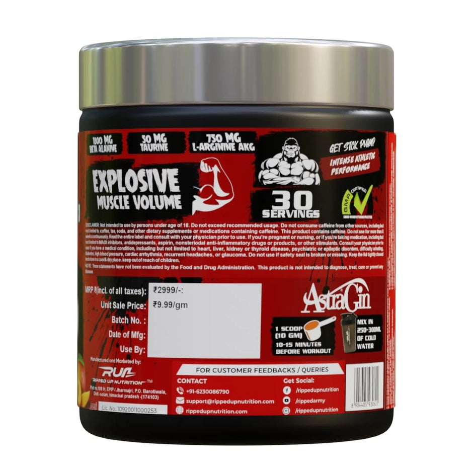 RUN Conquer Ultra Maxx Pre Workout 300g | 30 Servings