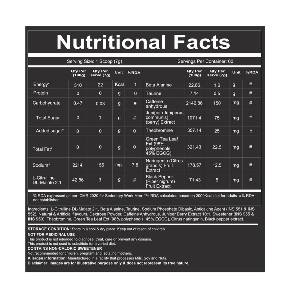 RedCon1 Total War Pre Workout 60 Servings – Dietary Supplement