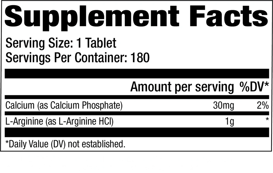 GAT Sport L-Arginine Tablets, 180 Count