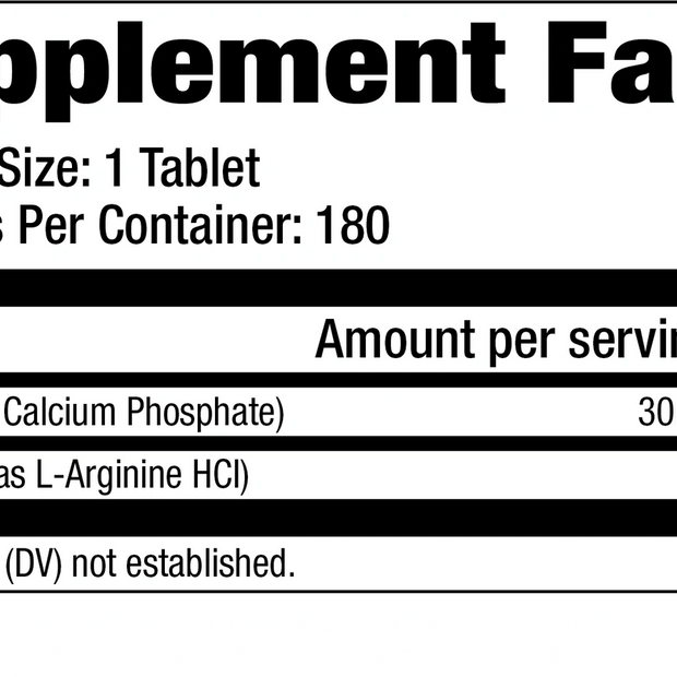 GAT Sport L-Arginine Tablets, 180 Count