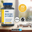 Applied Nutrition Magnesium & Vitamin D3 | 30 Serving | 60 Capsules