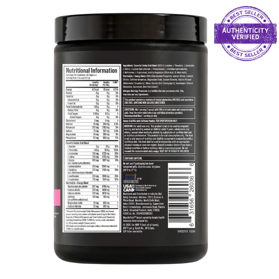 Muscletech EAA+ Energy 30 Servings